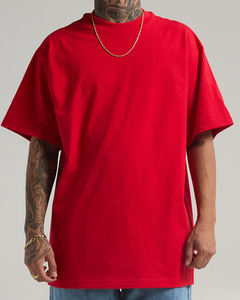 เสื้อยืดโอเวอร์ไซส์ผู้ชายผ้าฝ้ายแฟชั่นลำลองแนวสตรีทโอเวอร์ไซส์ - Product Image 4