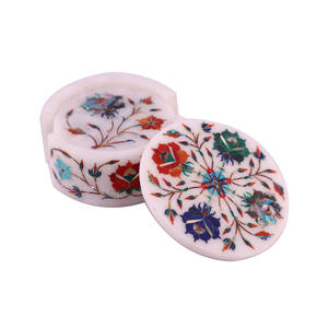 Posavasos de la más alta calidad y forma hexagonal posavasos de mármol divertido de té de café decorativo sólido para bebida para producto hecho a mano - Product Image 1