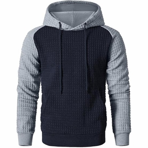 Moda al por mayor en blanco para hombre Streetwear Sudadera con capucha diseño personalizado poliéster/nailon antiarrugas de punto grueso sudaderas con capucha pesadas - Product Image 2