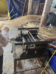 New Popular High Quality Customized Size Rattan Core <b>Bleached</b> Oval Rattan Core - Rattan Core Square Knit - Product Image 3