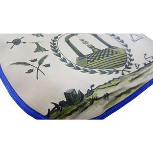 Tablier maçonnique Maçonnique Regalia Grand Lodge Past Master Lambskin Purple Master Bullion Tablier maçonnique brodé à la main - Product Image 5