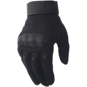 Guantes tácticos de camuflaje de cuero XL de alta calidad, protección suave de goma para nudillos y dedos para entrenamiento al aire libre - Product Image 6