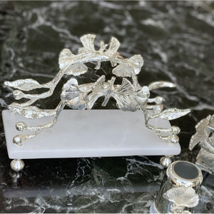 Porte-serviettes en tissu plaqué argent créatif fait à la main Design attrayant Table à manger porte-serviettes décoratif pour la meilleure vente - Product Image 2