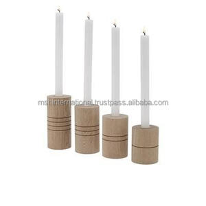 Decorative Natural Wooden Candlesticks Rustic <b>Log</b> Wood Bark Wood Candle Holder <b>for</b> <b>Decoration</b> - Product Image 2