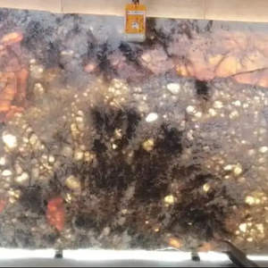 แผ่นหินขัดเงาหินอ่อน backlit ผลึกกุหลาบธรรมชาติที่ทันสมัยสำหรับใช้ในร่มและวิลล่ากันน้ำสำหรับผนังโรงแรมและพื้น - Product Image 1