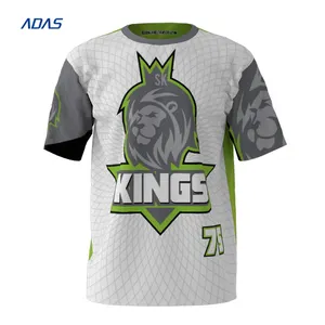 Grosir Jersey Kerah Crew Kustom Cetakan Digital Softball