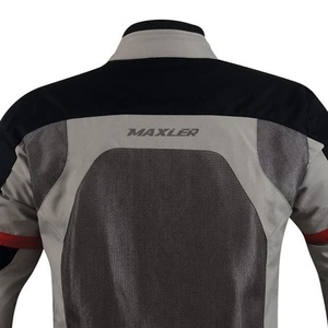 CE Approved <b>Men's</b> Lightweight <b>Summer</b> Waterproof Motorcycle <b>Jacket</b> with Stand Collar and Front Logo Reversible Design Air Vents - Product Image 5