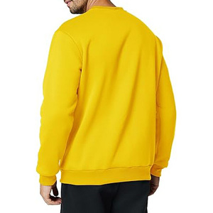 OEM personnalisé pour hommes imprimé coton polyester polaire respirant écologique coupe ample pull sweat hiver en vrac porter équipage - Product Image 4