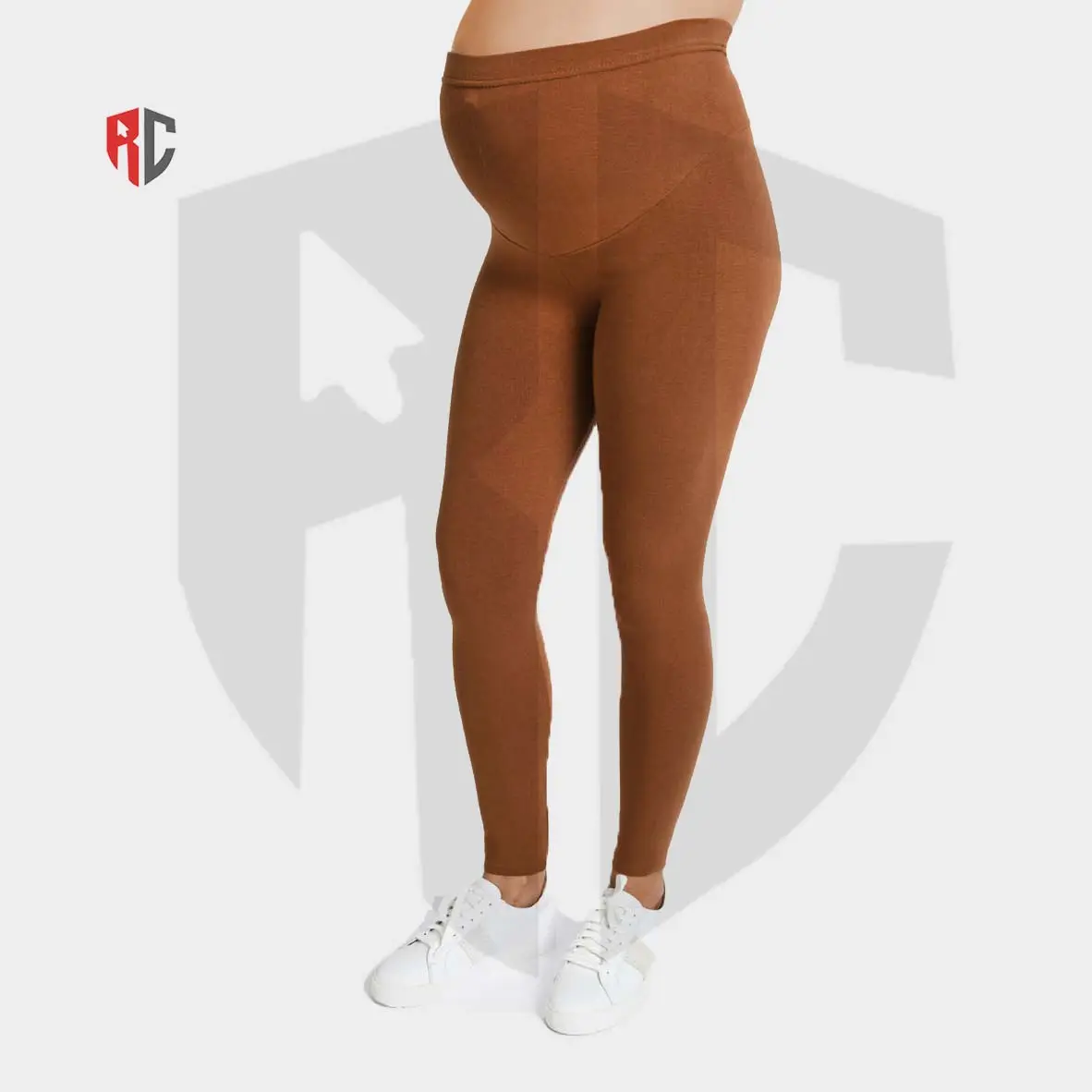 Atacado Cintura Barriga Maternidade Legging Outono Moda Malha Roupas Mulheres Grávidas Gravidez Calças Skinny