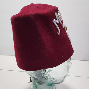 Vintage hecho a mano Borgoña Fez borla masón sombrero masónico de alta calidad personalizado 100% lana diario al aire libre playa deportes viaje - Product Image 5