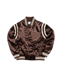 Veste bomber pour homme en toile de polyester satiné 100% de haute qualité avec logo personnalisé en gros - Product Image 2