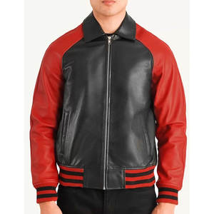 Veste à Offre Spéciale en cuir sur mesure Veste Lettermen avec logo personnalisé Veste Lettermen en cuir d'hiver pour hommes - Product Image 6