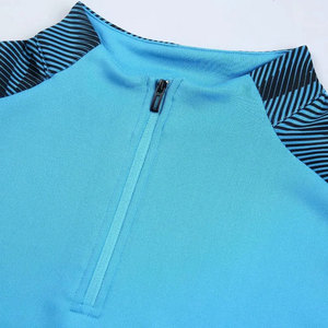 Survêtement de football personnalisé pour homme, demi-zip, coupe ajustée, séchage rapide, en polyester, ensemble de jogging, tenue d'équipe, OEM - Product Image 4