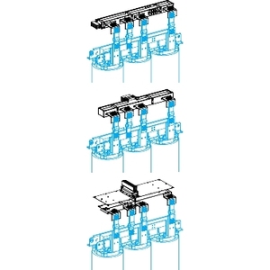 Staffe angolari SCHNEIDER ELECTRIC KTB0000YE1 per apparecchiature elettriche, unità di alimentazione piatta, connessione per Canalis KTA 800A KTC - Product Image 1