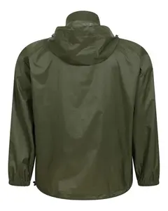 Chaqueta Anorak informal personalizada para hombre al por mayor, cortavientos de nailon/poliéster con capucha, transpirable y de secado rápido para ropa de invierno al aire libre - Product Image 4