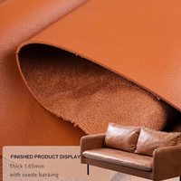 PU Vegan Microfibre Synthétique Faux Textile Cuir Matériel Imitation Protéine Cuir Tissu Pour Vêtements