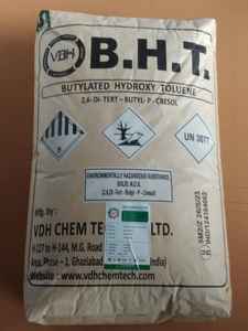 BHT (hydroxytoluène butylé) antioxydant de haute pureté pour l'alimentation, l'industrie cosmétique, utilisation industrielle, provenant d'Inde, fournisseurs de BHT, exportateurs de BHT - Product Image 3
