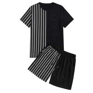 Conjunto de Verano para Hombre, Camiseta de Manga Corta y Pantalones Cortos, Conjunto Deportivo de Dos Piezas, Chándal Informal, Precio al por Mayor - Product Image 1