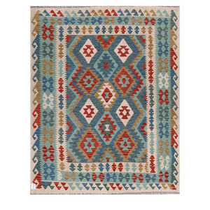 พรมกิลิม ไมมาณา อัฟกานิสถาน ขนาด 202 x 164 ซม. ของตกแต่งบ้าน - Product Image 1