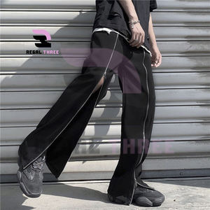 Pantalon polyvalent en nylon personnalisable pour homme Pantalon cargo baggy anti-rides avec coupe-vent brodé Taille extensible - Product Image 3