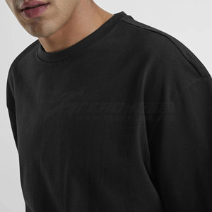 Camisetas de Jersey de algodón sólido para hombre, ropa de calle, camisetas informales de manga corta de algodón de gran tamaño - Product Image 5