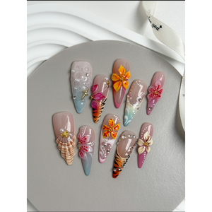 Wild Orchid Bay - Adhesivos Decorativos para Uñas con Diseño Elegante para Mujer - Product Image 3