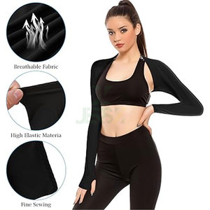 Manchons de bras rafraîchissants sans couture personnalisés, protection UV, trou pour le pouce, légers, unisexes, pour sports de plein air, 100 % polyester, couleur dégradée - Product Image 3