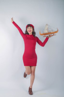 Maqueta de Barco Vikingo Drakkar Unisex de Alta Calidad, 40 cm, Réplica de Madera Hecha a Mano, Soporte de Exhibición, Decoración Coleccionable, Regalo para Edades de 5 a 7 Años, OMH
