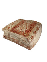 Pouf de sol traditionnel marocain fait main en kilim |   Tapis ottoman vintage |   Décoration d'intérieur douce et écologique |   Utilisation en entrepôt ou en chambre |