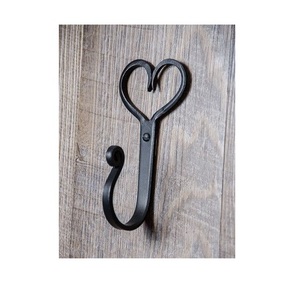Heavy Duty Decorative Cast Iron <b>Wall</b> Hook <b>For</b> Hanging Coats Towels Hats <b>Keys</b> And Jackets With Rustic Farmhouse Style - Product Image 4