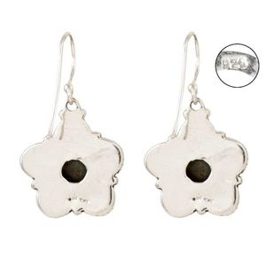 Boucles d'oreilles rondes en argent Sterling pour femmes et filles, de qualité supérieure, faites à la main, magnifiques boucles d'oreilles uniques à bas prix en ligne NSJ-202 - Product Image 2