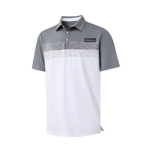 ชุดลำลองสำหรับผู้ชายเสื้อยืดโปโลสำหรับ180gsm โพลีเอสเตอร์พิมพ์โลโก้แบบกำหนดเอง - Product Image 3