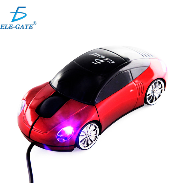 ELE-GATE Optical Wired USB Car Mouse PC Laptop 2.4GHz Gaming LED Backlit Mini Style Right Hand 3 Buttons 1 Roller Stocked