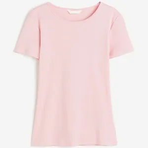 Pullover estivo donna taglie forti coreano ampio girocollo stampa T-Shirt a maniche corte 100% cotone