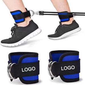 Máquina de cable de gimnasio con logotipo personalizado de alta calidad, cinturón de entrenamiento, Material de neopreno, correas de tobillo, duradero, ajustable, antideslizante, gran oferta - Product Image 1