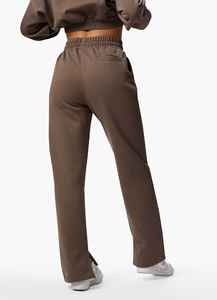 Ensemble jogging 2 pièces pour femme, hiver, coupe courte à capuche et pantalon long, couleur personnalisée, motif vintage, écologique, vente en gros - Product Image 5