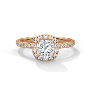 1.0ct Cushion Cut Moissanite Halo <b>Solitaire</b> <b>Ring</b> 925 Sterling <b>Silver</b> Engagement Band - Product Image 2