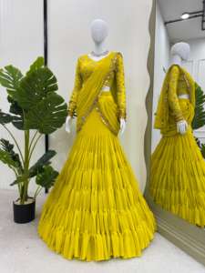 Treditionals Designer Dames Crêpe Brodé Longue Nouvelle Qualité Haute Qualité 3 Pièces Ensemble 100% Soie pour Casual Life Wear - Product Image 4