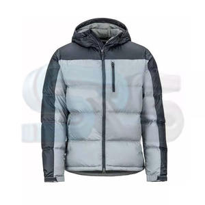 Coquille de lin hommes doudoune matelassé manteau à bulles avec doublure en coton isolé Premium mode vêtements de plein air veste d'hiver chaude - Product Image 4