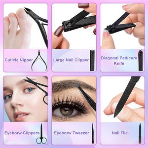 Kit profesional de 12 piezas para el cuidado de las uñas de acero inoxidable con cortaúñas 7 en 1, lujoso juego de manicura y pedicura para mujeres y hombres - Product Image 3