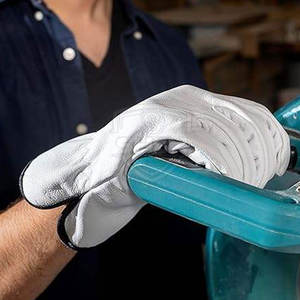 Safety Wear Durable Material Leather <b>Gloves</b> Full <b>Fingers</b> Protective Hand Custom Logo And Size Leather Safety <b>Gloves</b> - Product Image 5