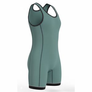 Combinaison de lutte pour homme de haute qualité, respirante, sans bretelles, fermeture à pression, tissu polyester et élasthanne, impression par sublimation personnalisée - Product Image 4