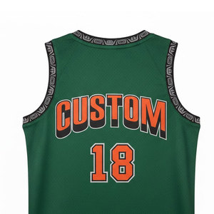 Maillot de basket-ball personnalisé pour homme, nom et numéro d'équipe personnalisés, uniforme athlétique en mesh sublimé pour l'entraînement et les matchs - Product Image 3