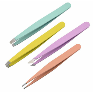 Pince à épiler à sourcils en acier inoxydable couleur enduite pince à épiler pour la beauté dans une pince à épiler pleine couleur par Gray Rocks - Product Image 4