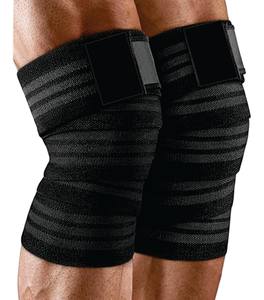 Precio al por mayor correa ajustable compresión levantamiento de pesas rodilleras para proteger lesiones deportivas gimnasio y Fitness entrenamiento envolturas - Product Image 2