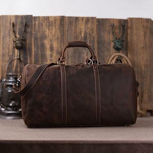 Handmade Large Luxury Cowhide <b>Leather</b> Duffel <b>Bag</b> Custom Carryall Weekender <b>Overnight</b> Gym Sports Travel Luggage - Product Image 3