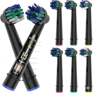 Têtes de brosse à dents rondes optimisées par vibration sonique, génériques, pour brosses électriques Oral-B, recharges en gros, directement de l'usine - Product Image 1