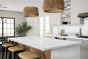 Custom Kitchen & Bathroom <b>Vanity</b> Tops Calacatta Quartz Stone Countertops Prefab Cut Carrara Calacata for Hotel Projects - Product Image 1