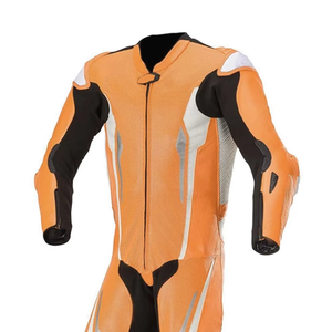 Combinaison en cuir de moto pour hommes, véritable, de qualité supérieure - Product Image 3