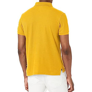 เสื้อโปโลสำหรับผู้ชายเสื้อเชิ๊ตกอล์ฟดีไซน์เก๋ใส่สบายผ้าถักทั้งปกเสื้อลายปักป้องกันรอยยับ - Product Image 2